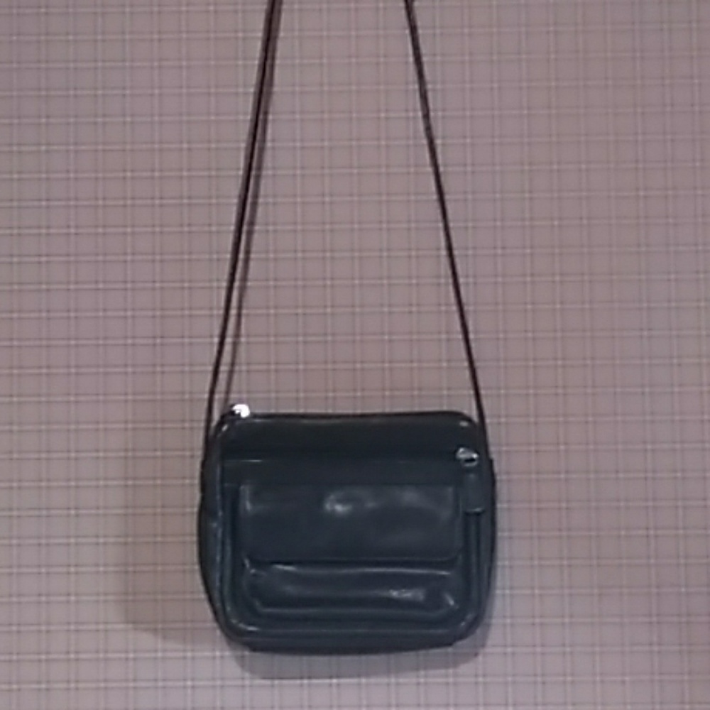 Fossil Black Quality REAL Leather HANDBAG